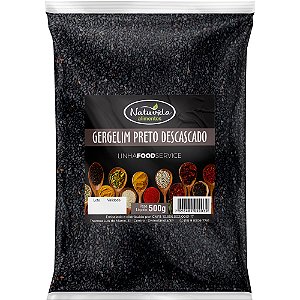 Gergelim Preto Descascado 500g