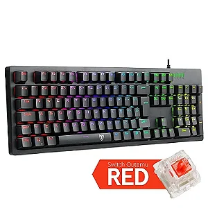 TECLADO MECANICO BERMUDA RGB PT RED