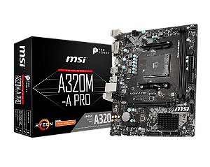 Placa Mãe A320M-A Pro AM4 MSI