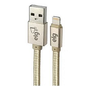 CABO LIGHTNING FLAT NYLON TRANCADO 1M GOLD ELG