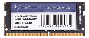 MEMORIA NOTEBOOK DDR4 4GB 2666 HUSKY