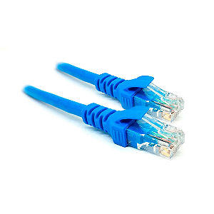 CABO PATCH CORD CAT5E 1,5M AZUL PLUSCABLE