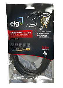 CABO HDMI 3D 4K 2,5M HD25 ELG