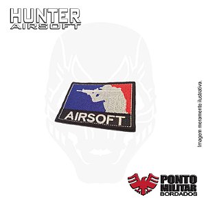 Patch bandeira Brasil OD negativo bordado - Ponto Militar - Hunter Airsoft