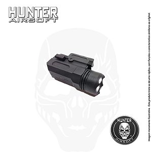Lanterna led p/ pistola em polímero trilho 20/22 mm - Hunter Airsoft