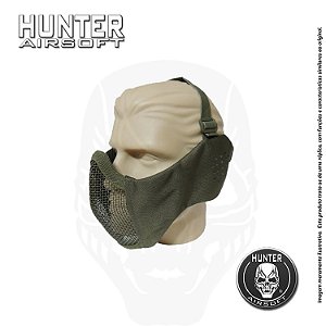 Máscara Airsoft Confort protetor de orelha Verde - Hunter Airsoft