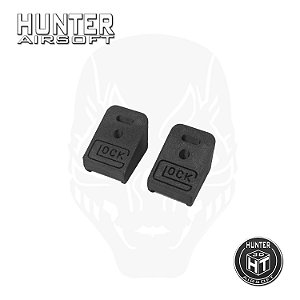 Base magazine logo Glock G17 / G18 GBB 3D (2 peças) - Hunter Airsoft