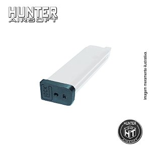 Base magazine curta logo Glock G17 / G18 GBB 3D (2 peças) - Hunter Airsoft