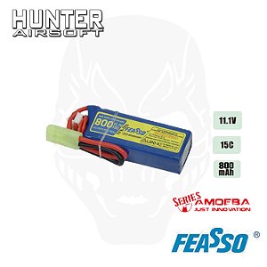 Bateria LiPo (15C) 11.1V 800mAh FFB025 - FEASSO