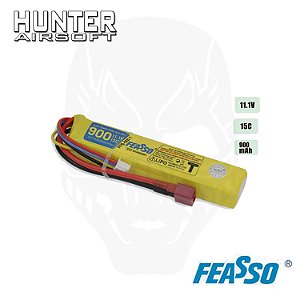 Bateria LiPo (15C) 11.1V 900mAh FFB005 T plug Deans T - FEASSO