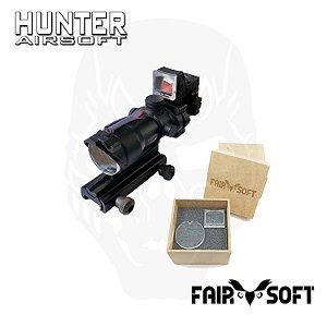 Protetor de red dot ACOG e mini dot airsoft 4mm - Fairsoft