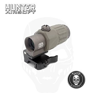 Magnifier Tático G33 BK tan - Hunter Airsoft