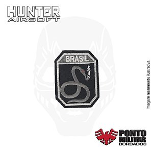 Patch FEB a cobra vai fumar negativo bordado - Ponto Militar