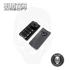 Mount trilho  p/ bipé Atlas e zarelho bandoleira 75 x 22mm - Hunter Airsoft