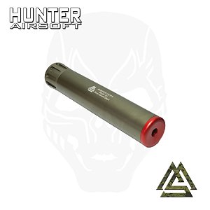 Supressor Airsoft aluminio M4/M16 CCW 14mm Verde 38x150mm – MS Parts