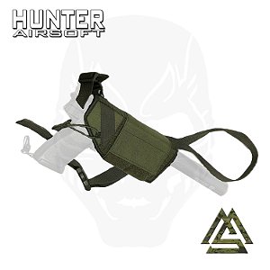 Coldre axilar MK23 / SSX23 verde - MS Parts