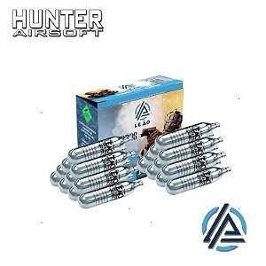 Kit 2x Cilindro CO² 12G Airsoft/Airgun (cx c/ 10 und) - Leão