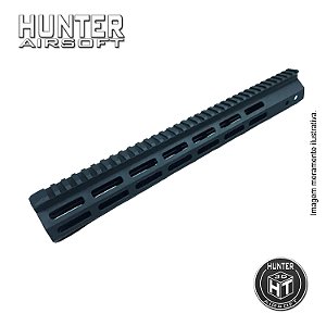 Handguard 14" Picatinny M-lok Airsoft + Barrel Nut - Hunter Airsoft