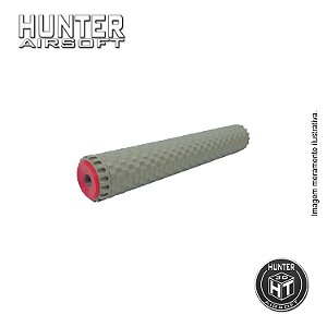 Supressor Colméia 35 x 220mm M4/M16 CCW 14mm 3D Tan - Hunter Airsoft