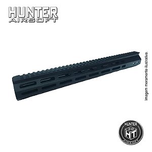 Handguard 15" Picatinny M-lok Airsoft + Barrel Nut - Hunter Airsoft