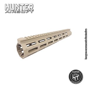 Handguard 15" Picatinny M-lok Tan Airsoft + Barrel Nut - Hunter Airsoft