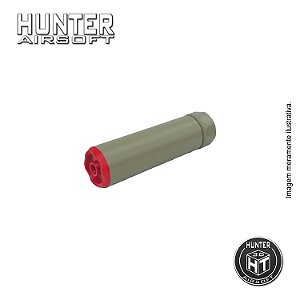 Supressor SOCOM 43x150mm M4/M16 Airsoft CCW 14mm Tan - Hunter 3D