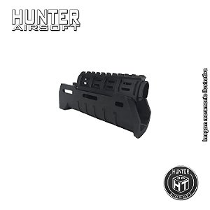 Handguard Zhukov curto AK74 / AK105 Neptune Rossi Airsoft Preto - Hunter 3D