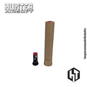 Supressor KAC 42x200 Tan + Flash Hider M4 CCW 14mm - Hunter 3D