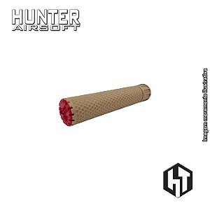 Supressor KAC 42x175 Tan + Flash Hider M4 CCW 14mm - Hunter 3D