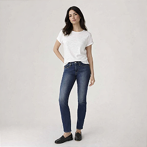 Calça Jeans Levi's® 724® High Rise Straight Lavagem Escura