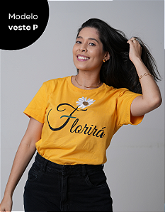 Camiseta Religiosa Mulher Virtuosa Florirá 100% algodão