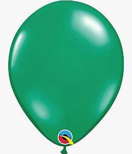 BALÃO 11 POLEGADAS - CRISTAL VERDE ESMERALDA  PACOTE COM 25 UNIDADES