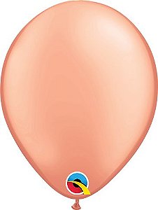 BALÃO 5 POLEGADAS - PEROLADO ROSE GOLD PACOTE COM 100 UNIDADES