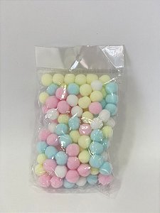 Pom Pom candy colors 1 cm pacote com 100 unidades