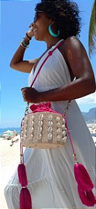 Bolsa de Palha de Buriti Myconos Bag Pink