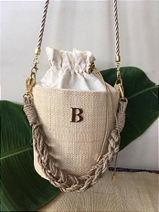 Bucket Bag Palha de Buriti Personalizada