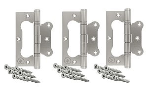 Kit Porta Jogo 3 Dobradiças Sobrepor Inox 201 Raj Sem Rebaixo