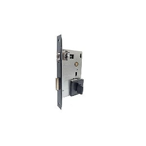 Fechadura Rolete Banheiro WC 1710 Quadrada Preto Fosco Imab