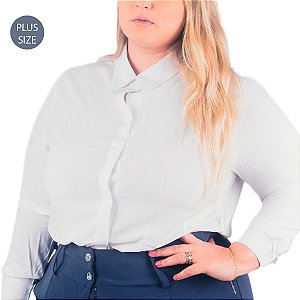 Camisa Feminina Plus Size 46 ao 60 em Viscose com elastano