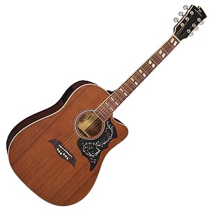 VIOLAO AÇO MICHAEL VM925DTC MH GALAXY ELETRICO FOLK MOGNO
