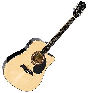 VIOLAO AÇO ELETRICO MICHAEL VMF361 NATURAL BRLHANTE