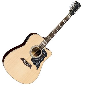 VIOLAO AÇO MICHAEL VM925DTC ST GALAXY ELETRICO FOLK NATURAL