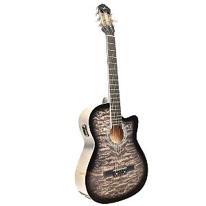 VIOLAO AÇO ELETRICO VOGGA VCE218NC GY GRAY SUNBURST