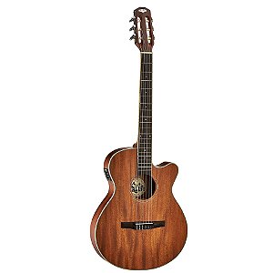 VIOLÃO MALIBU FLAT ELETRICO SERIE CARIBE MOGNO