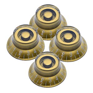 KNOB CUSTOM SOUND TOP HAT VOL,VOL,TONE,TONE CKB-3 GD