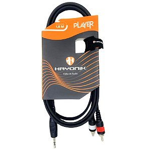 CABO DE AUDIO PLAYER P2 X RCA 1,8M HAYONIK