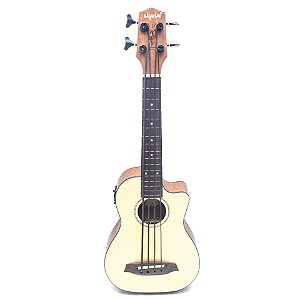 UKULELE BASS AKAHAI RONSANI UKE-BASS ELETRICO SRUCE CUTWAY