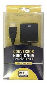 Conversor Hdmi X Vga C/ Saída De Áudio - Mxt