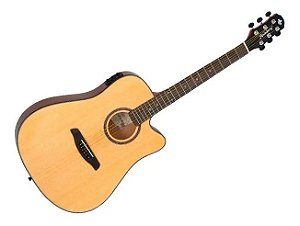 VIOLÃO STRINBERG FOLK ELÉTRICO SDF25C NATURAL COM AFINADOR