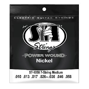 ENCORDOAMENTO GUITARRA 7 CORDAS POWERWOUND LIGHT 010 SIT